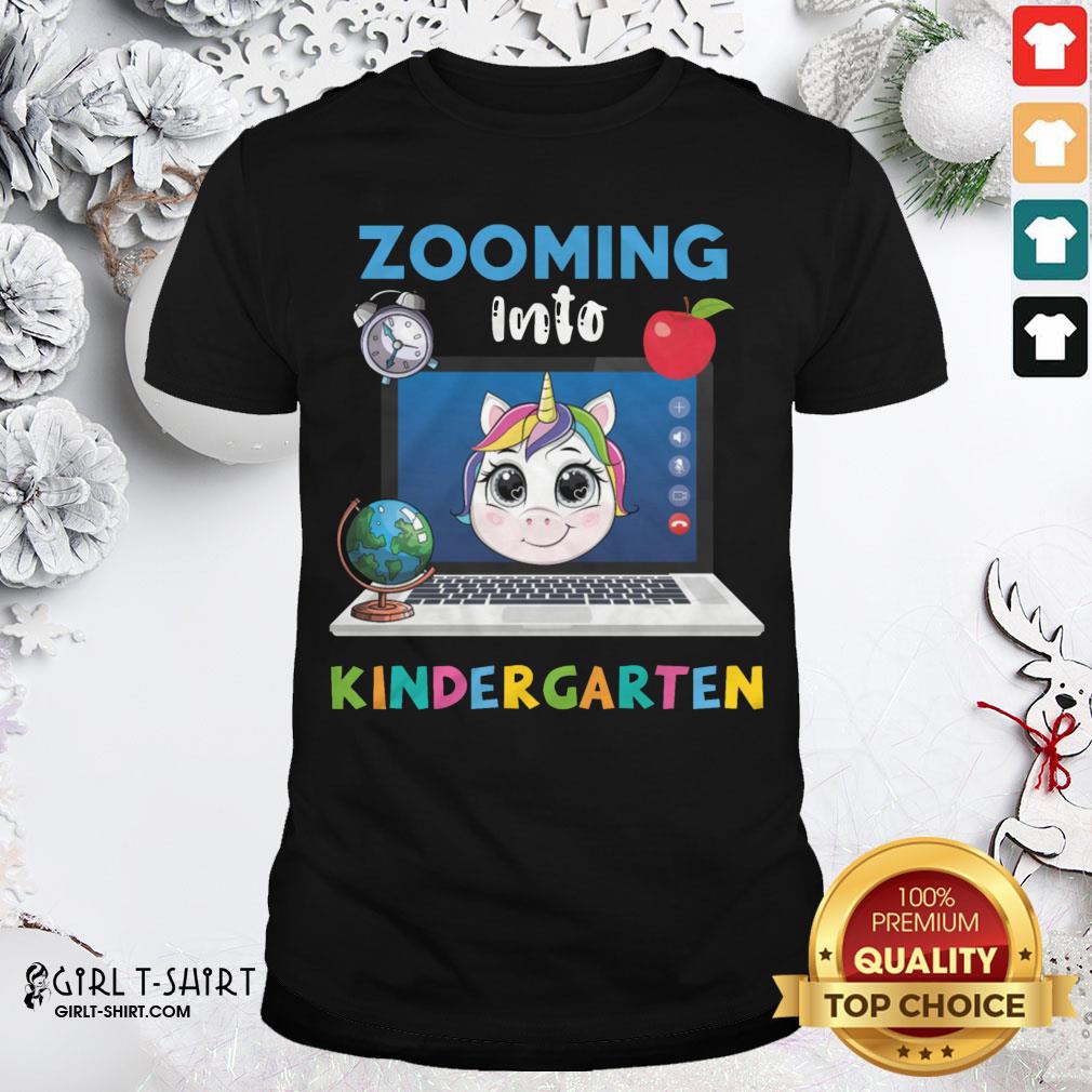 Funny Senior Zooming Into Kindergarten Shirt