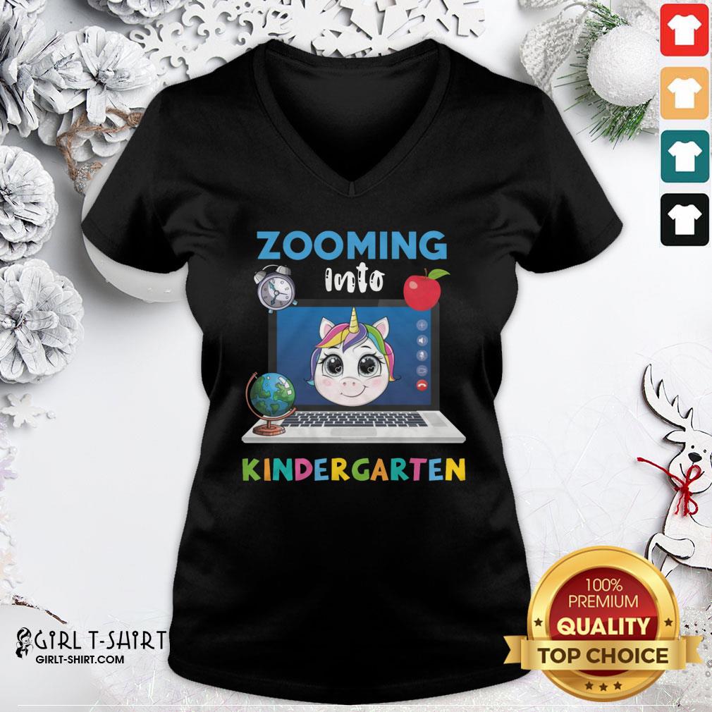 Funny Senior Zooming Into Kindergarten Shirt