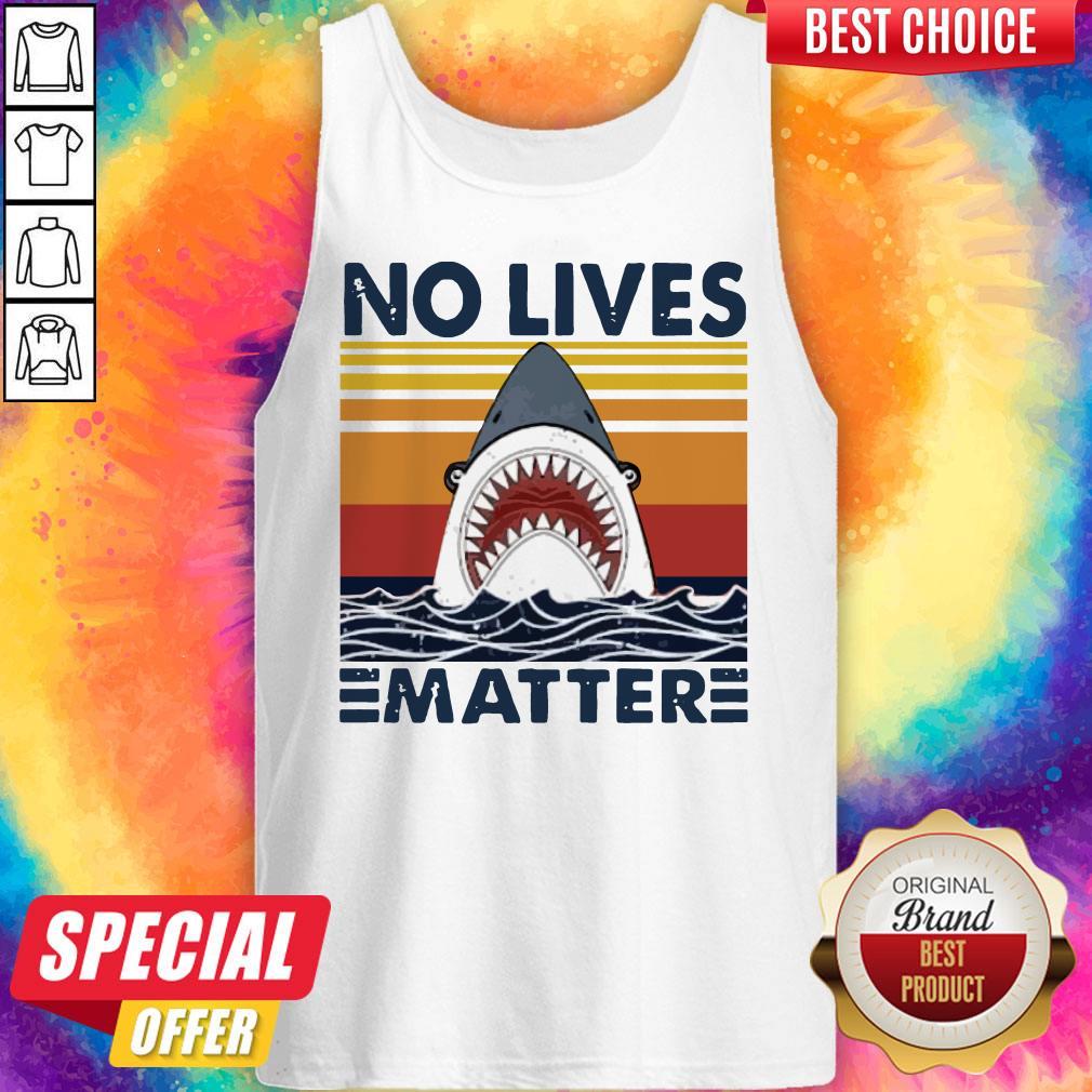 Funny Shark No Lives Matter Vintage Shirt