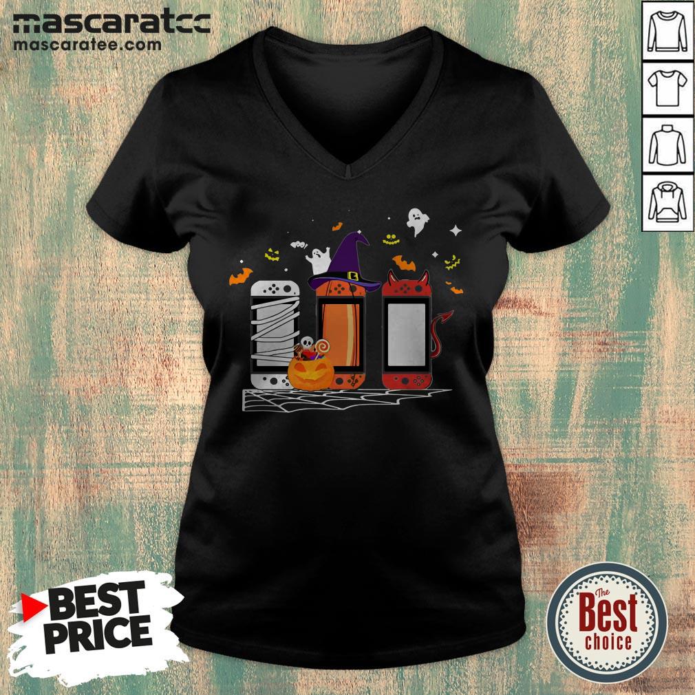 Funny Spooky Game Console In Halloween Design Shirt