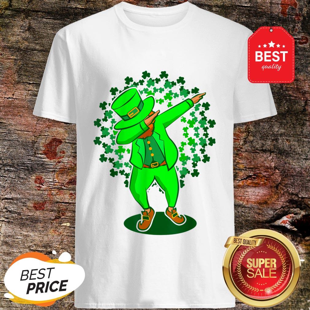 Funny St Patricks Day Dabbing Leprechaun Dab Dance Green Shirt