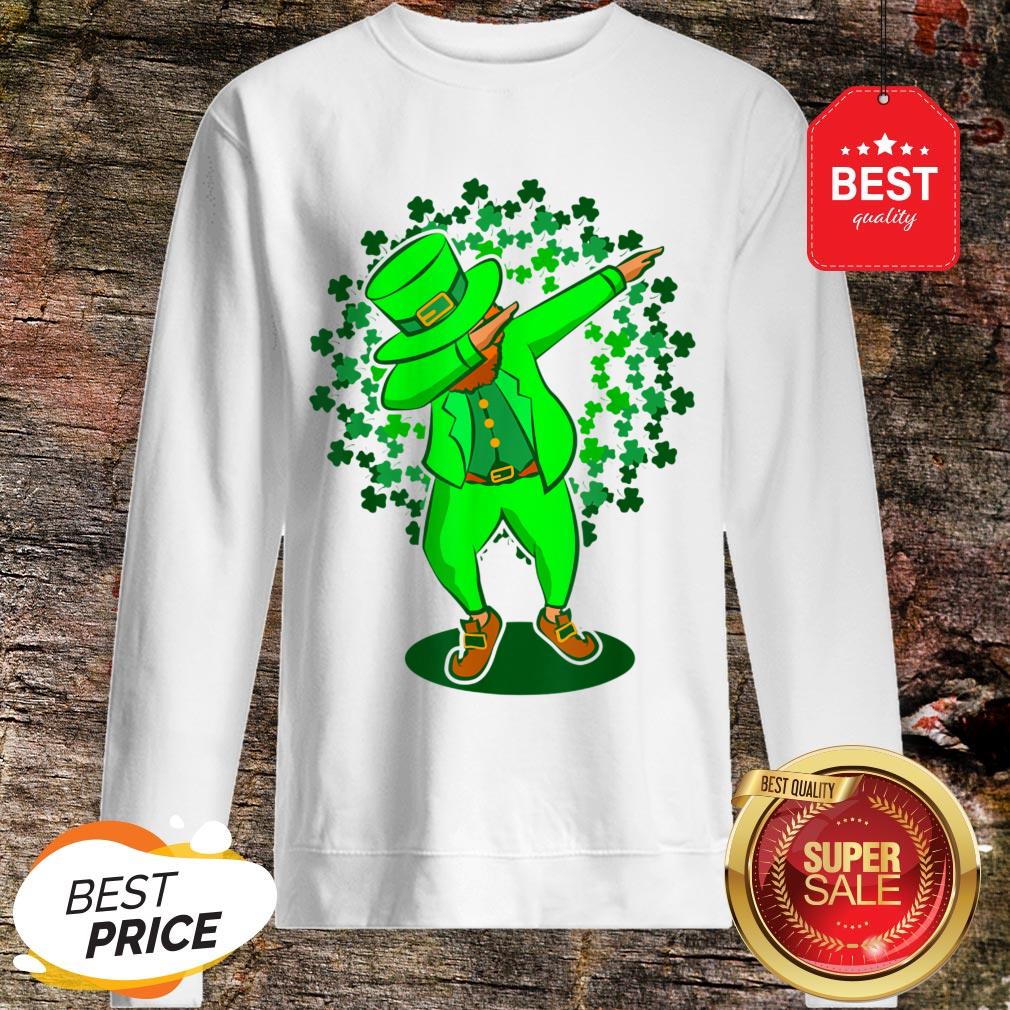 Funny St Patricks Day Dabbing Leprechaun Dab Dance Green Shirt