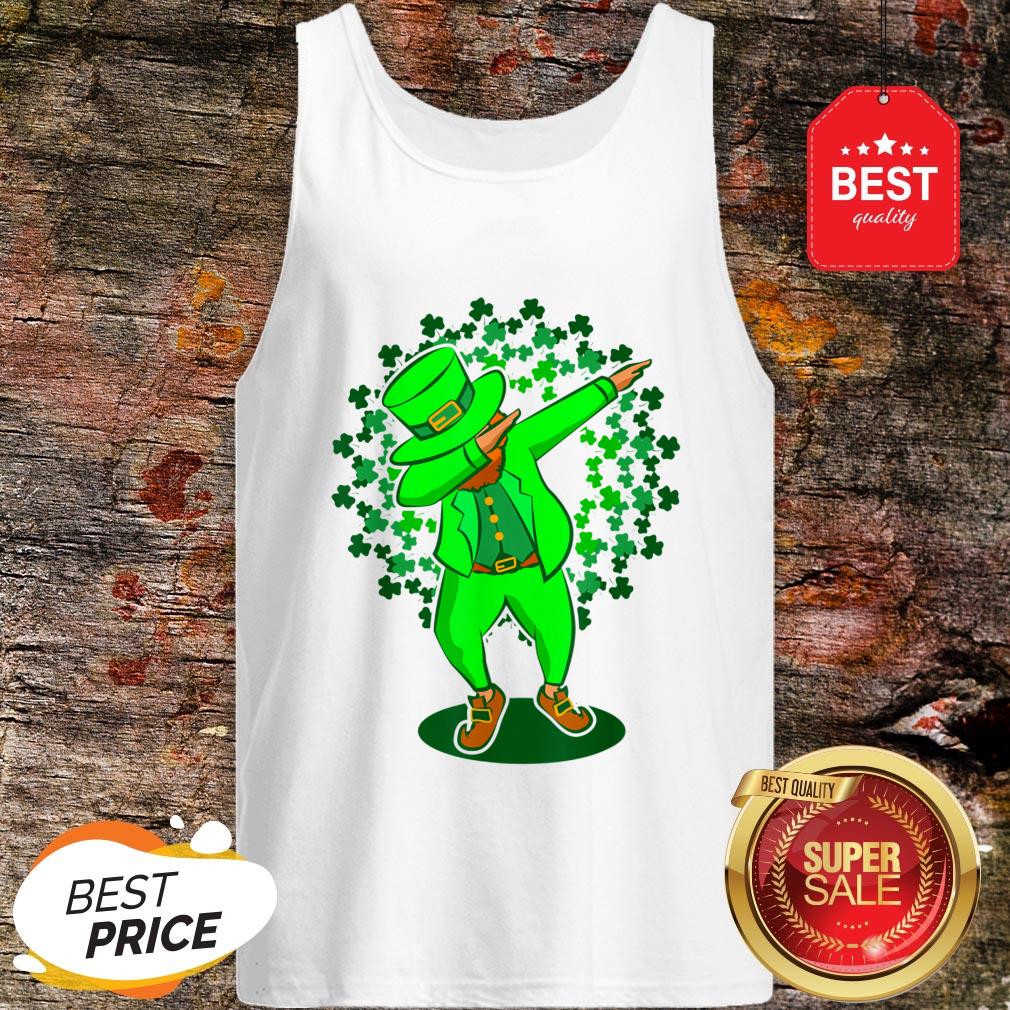 Funny St Patricks Day Dabbing Leprechaun Dab Dance Green Shirt