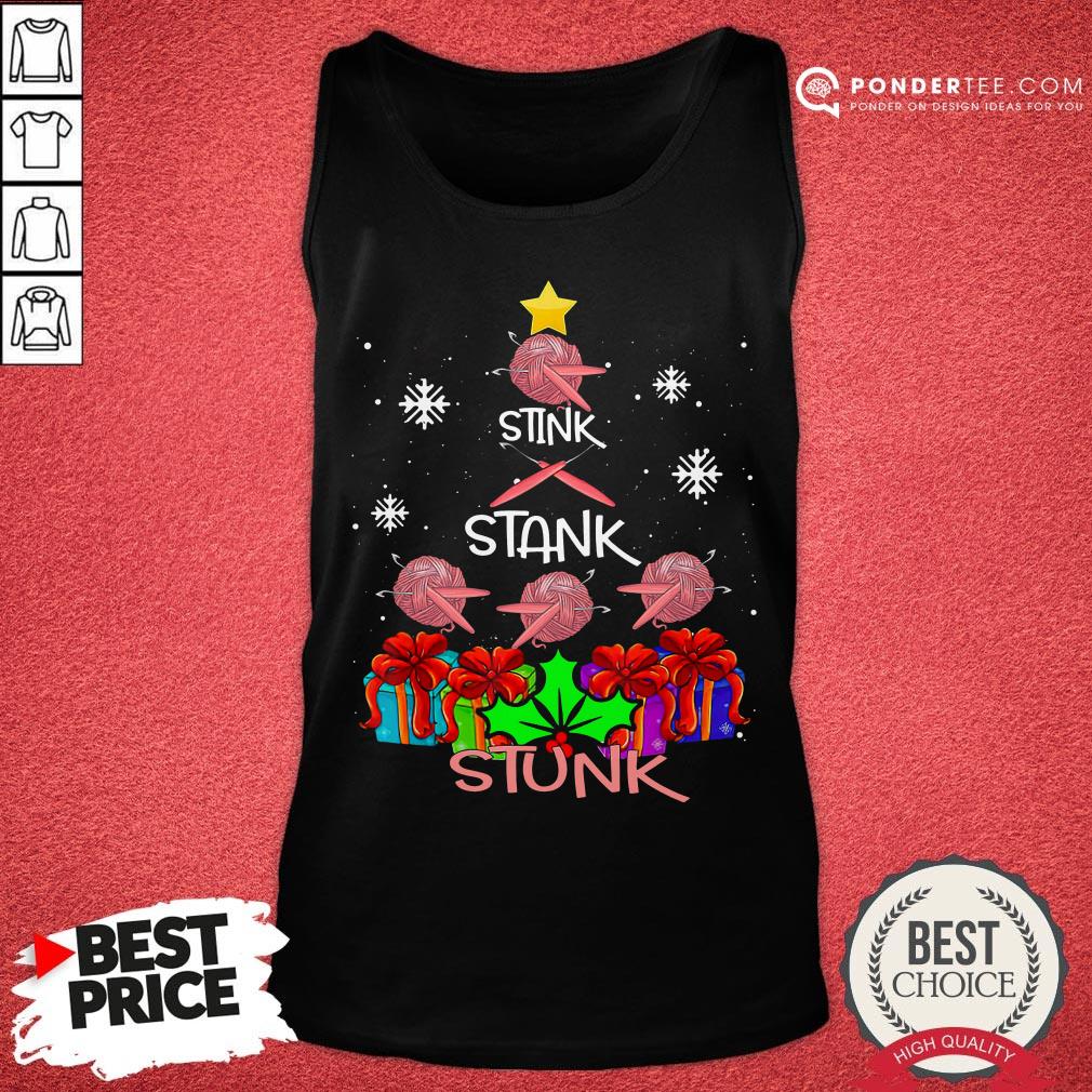 Funny Stink Stank Stunk Tree Christmas Shirt