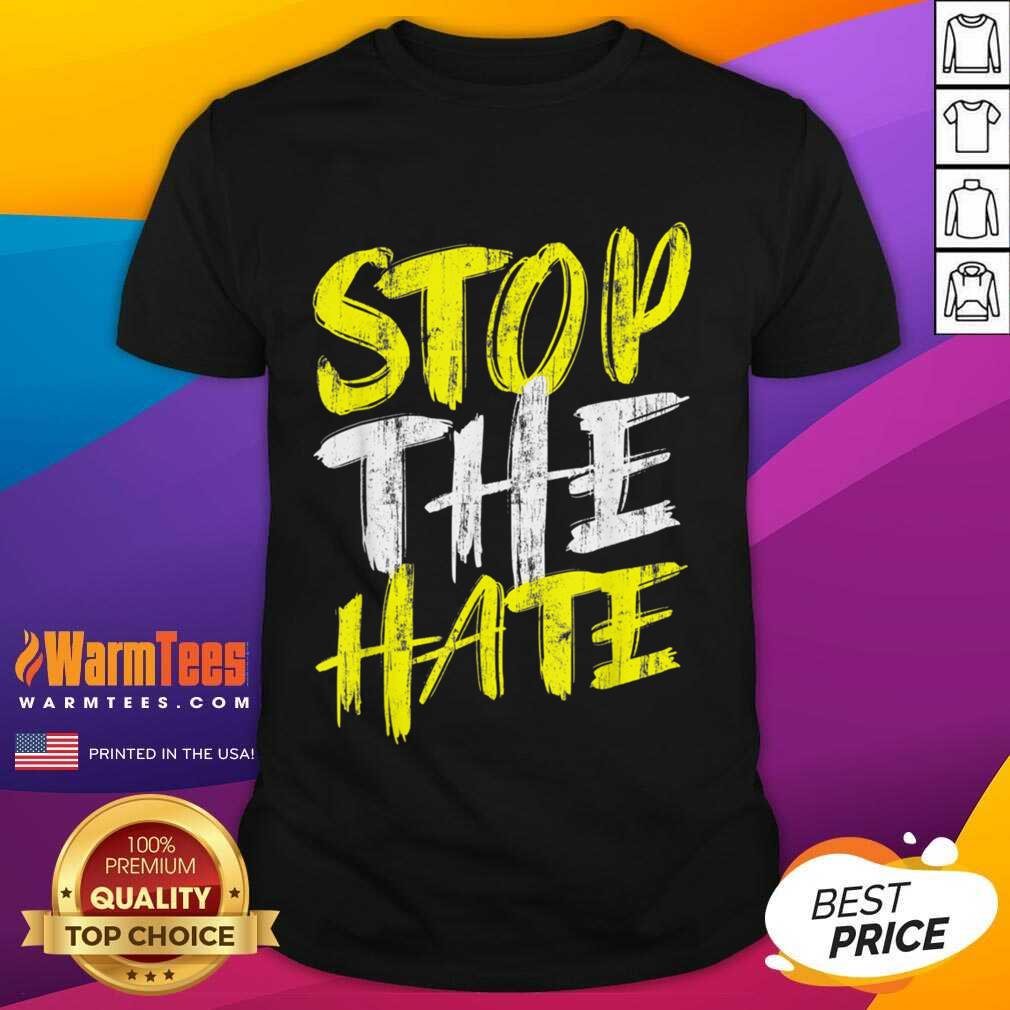 Funny Stop The Hate Asian Surprised Shirt