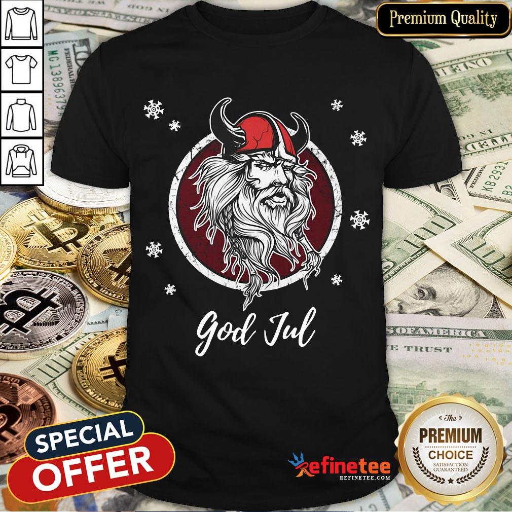 Funny Sweden Viking God Jul Shirt