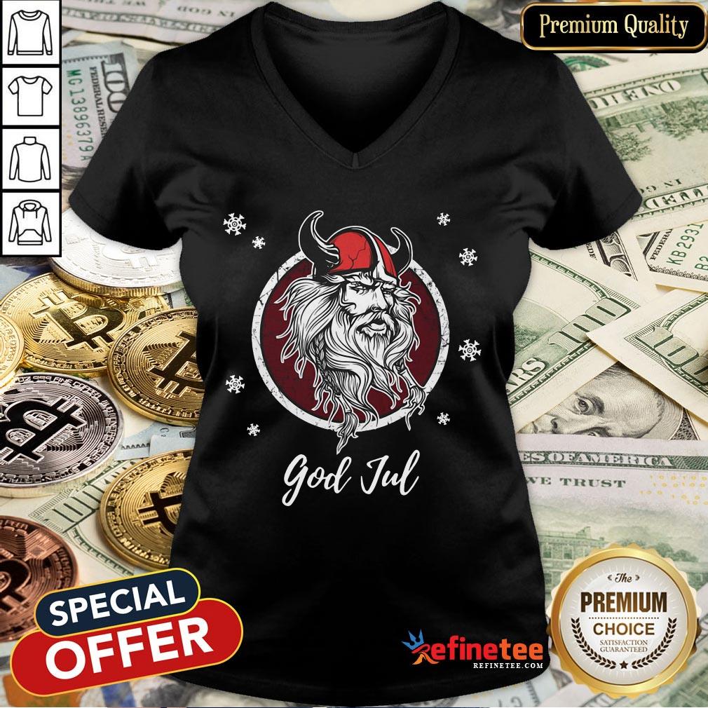Funny Sweden Viking God Jul Shirt