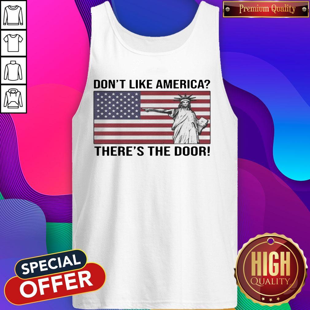 Funny The Statue Of Liberty Don’t Like America Theres The Foor Flag Shirt