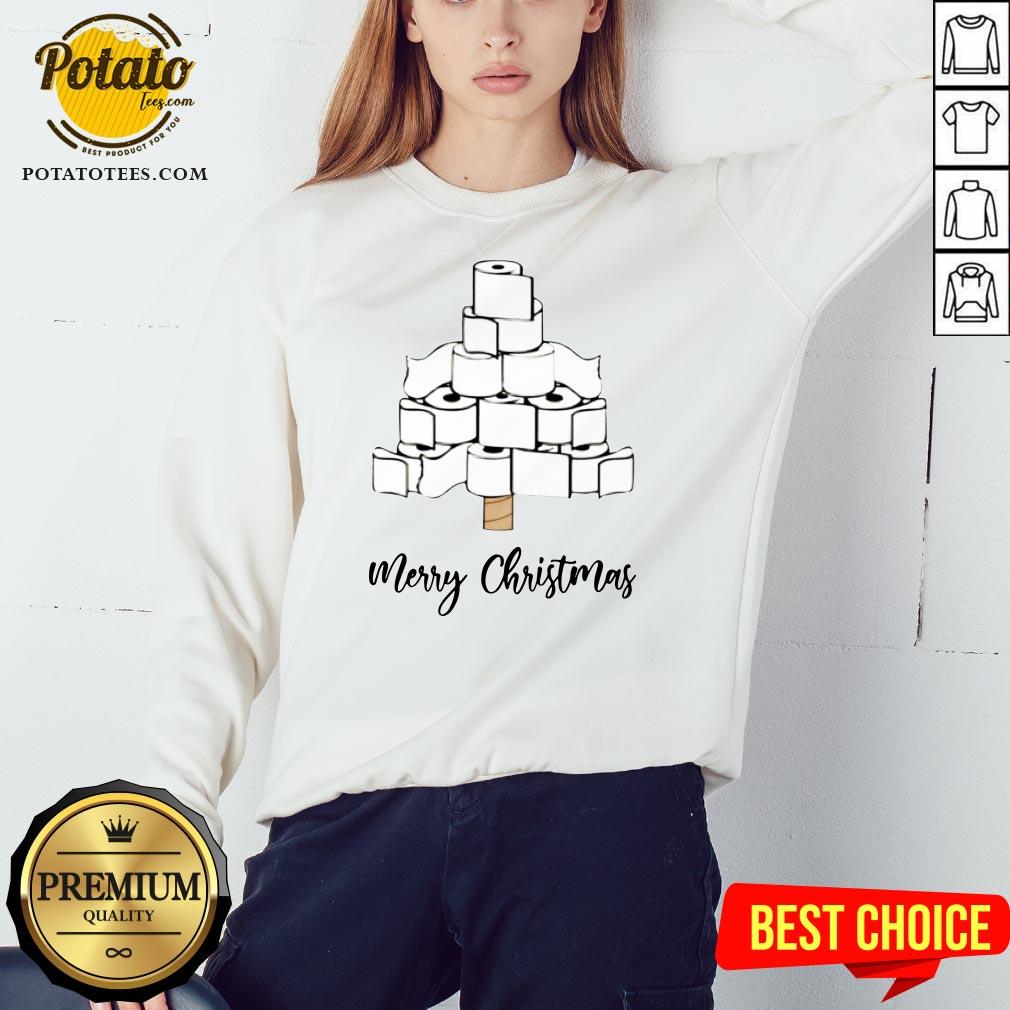 Funny Toilet Paper Christmas Tree Shirt