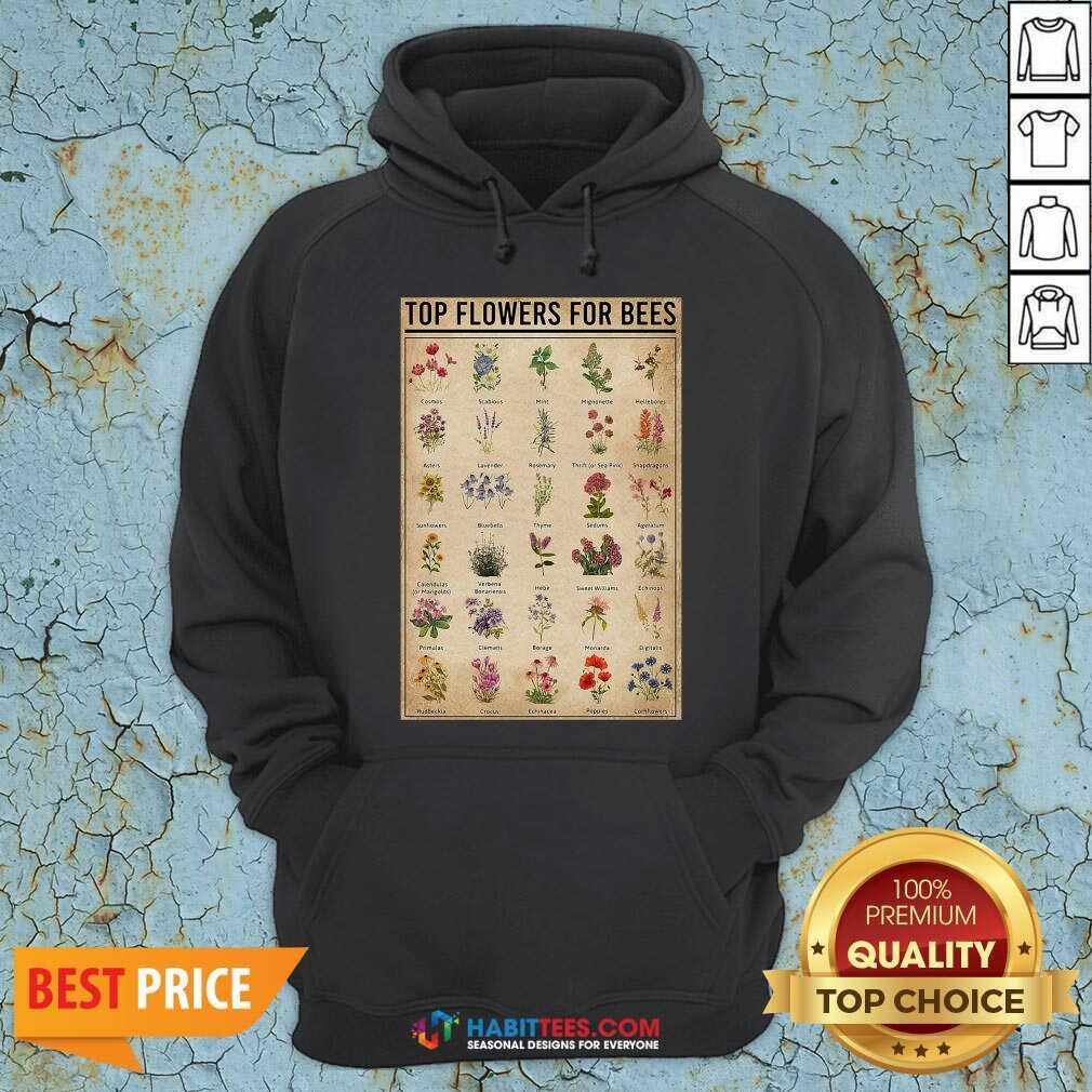 Funny Top Flowers For Bees Vintage Knowledge Shirt