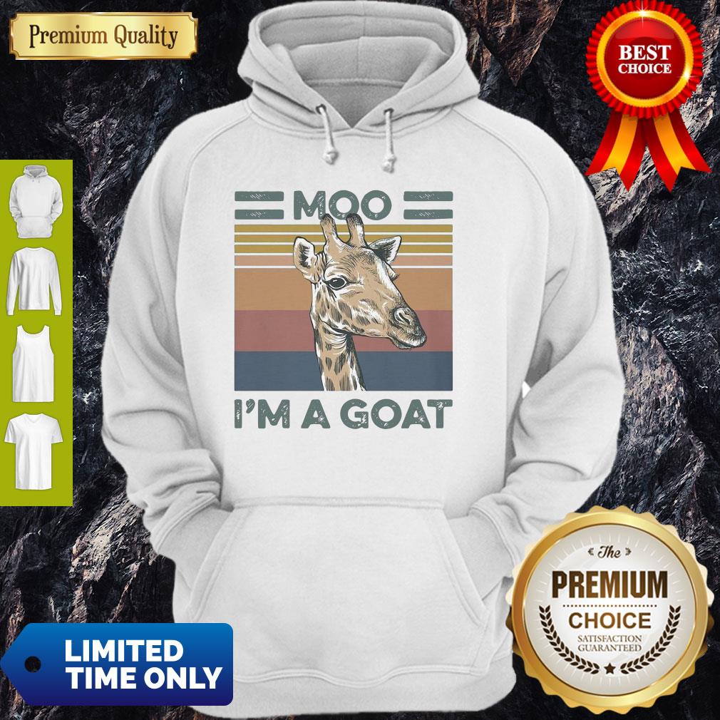 Funny Vintage Giraffe Moo Im A Goat Shirt