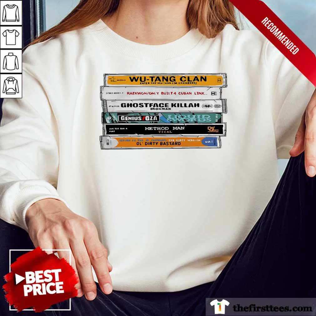 Funny Wu-tang Sticker The Wu Tapes Hand Illustrated Shirt