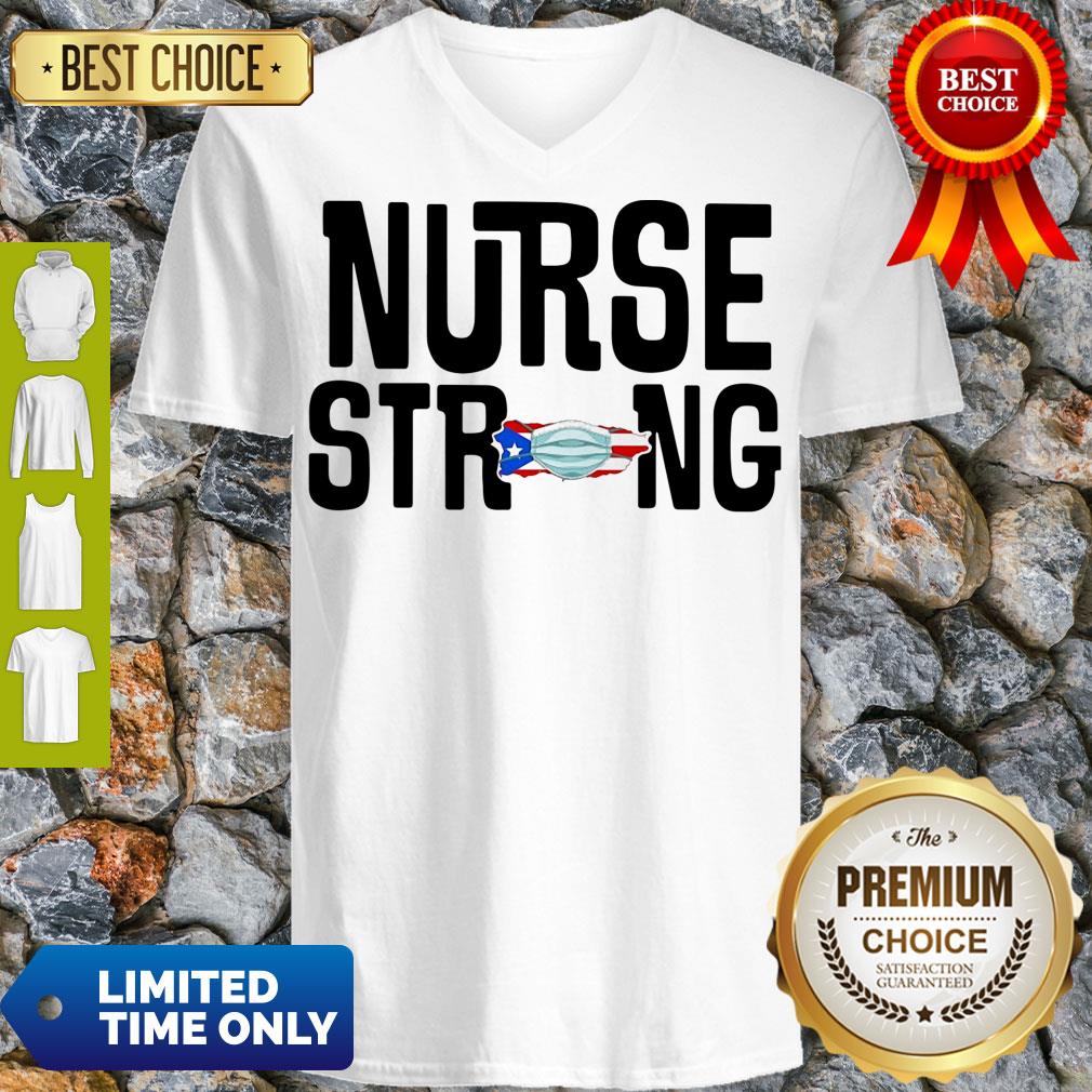 Good Nurse Strong Map American Flag Veteran Mask Shirt