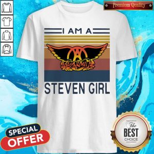 Great I Am A Aerosmith Steven Girl Vintage Shirt