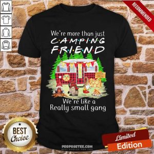 Pretty We’re More Than Just Camping Friend We’re Like A Really Small Gang Gnome Xmas Shirt