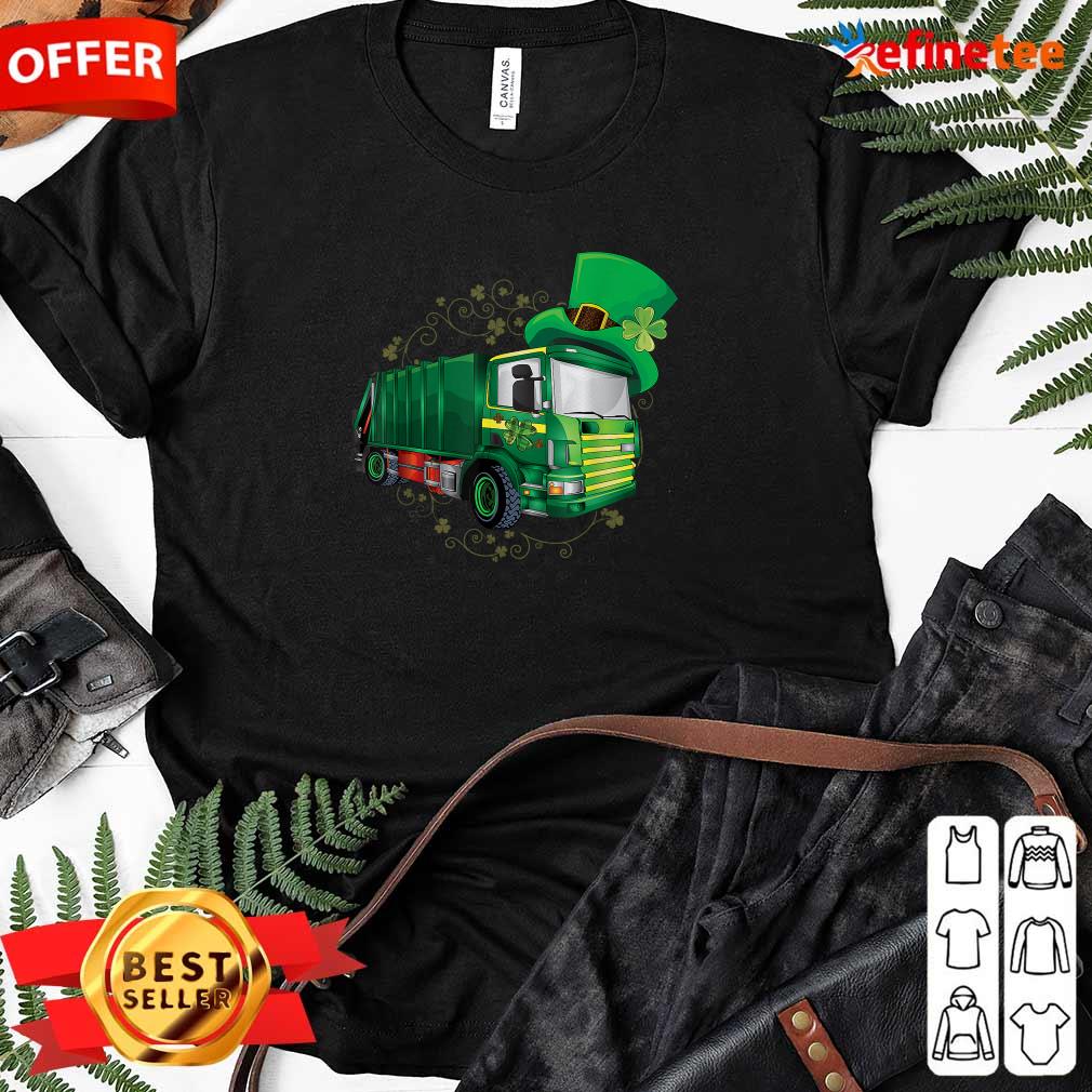 Garbage Truck Patrick's Day Shirt