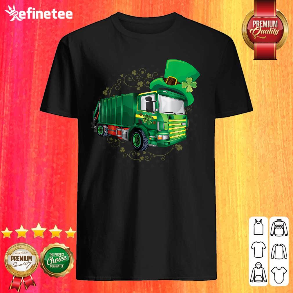Garbage Truck Patrick's Day Shirt