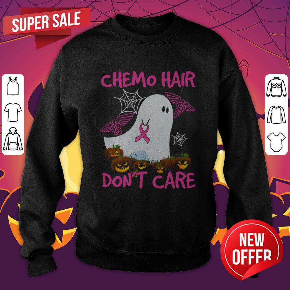 Ghost Chemo Hair Don’t Care Nurse Halloween Shirt