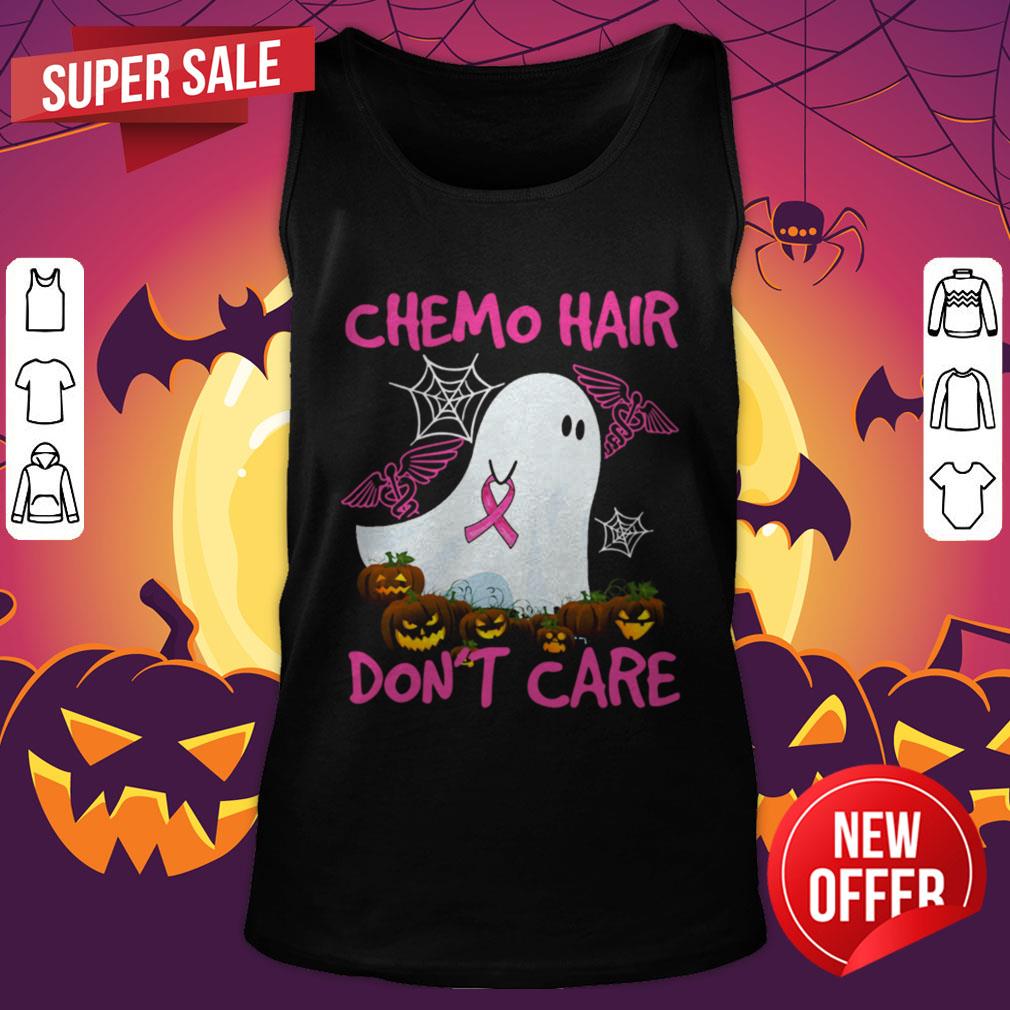 Ghost Chemo Hair Don’t Care Nurse Halloween Shirt