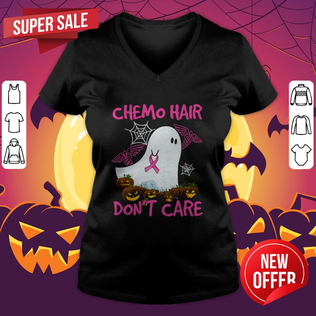Ghost Chemo Hair Don’t Care Nurse Halloween Shirt