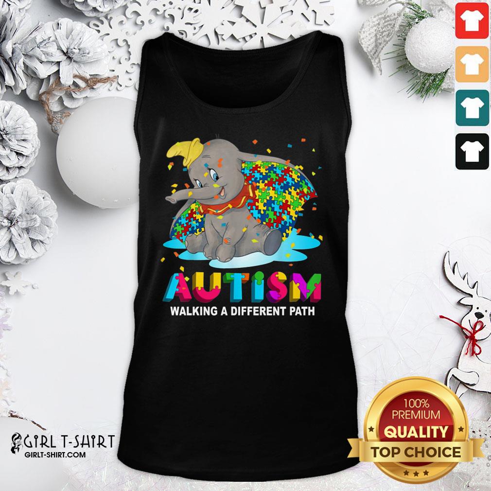 Gift Elephant Autism Walking A Different Path Shirt