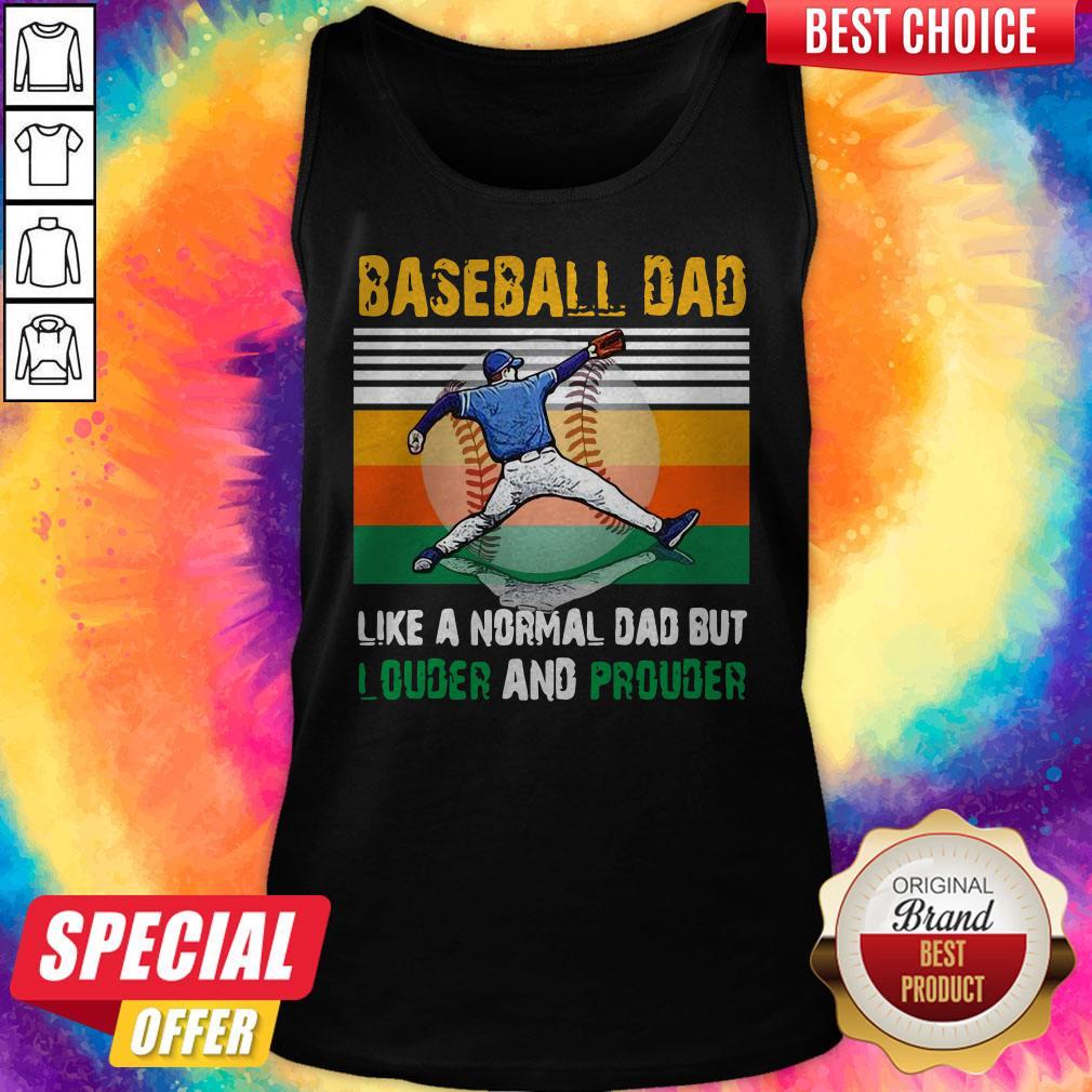 Good Baseball Dad Like A Regular Dad But Cooler Vintage Shirt