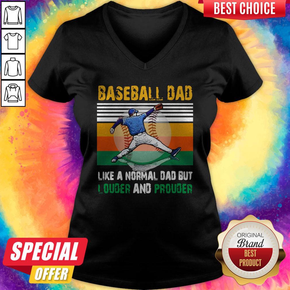 Good Baseball Dad Like A Regular Dad But Cooler Vintage Shirt