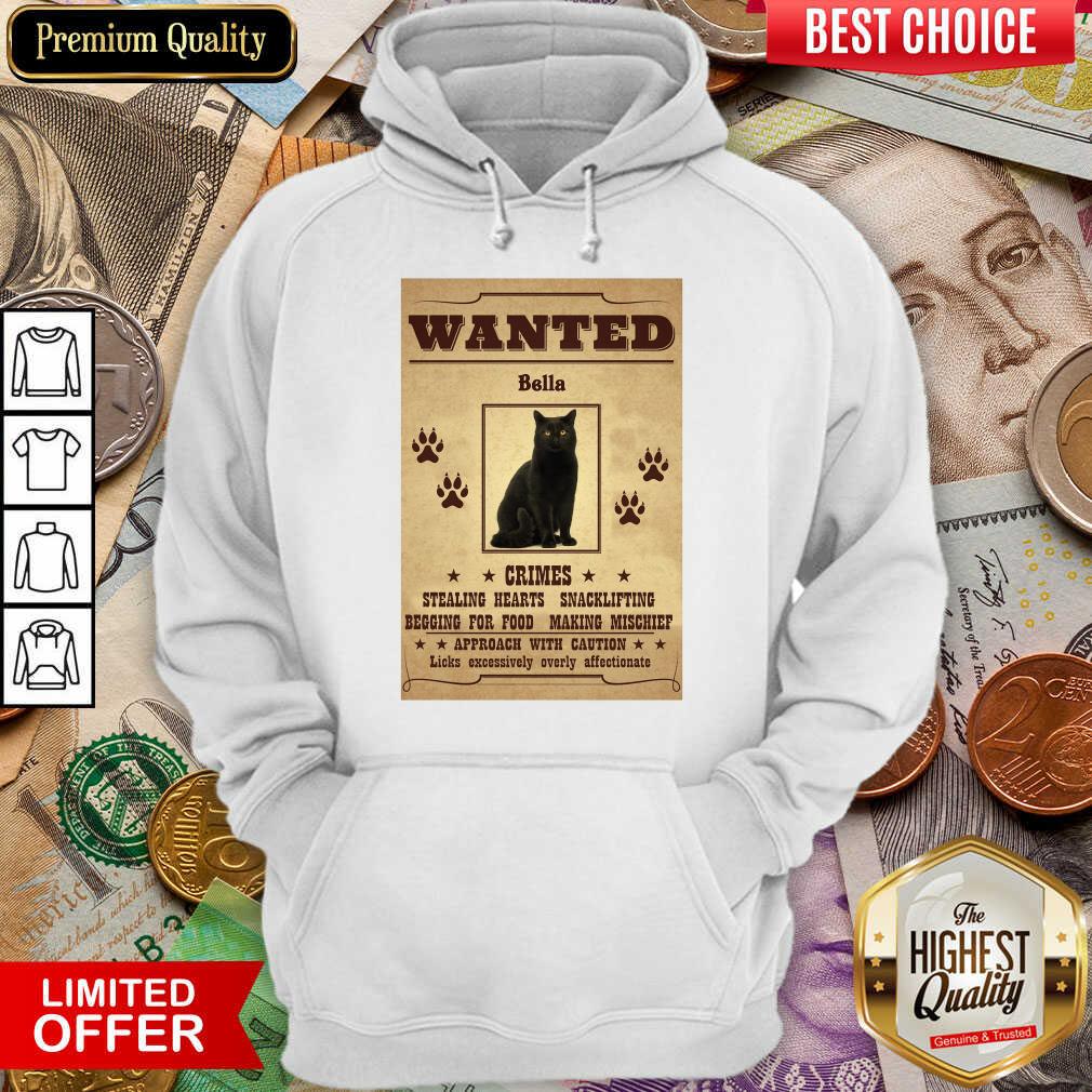 Good Bella Black Cat Wanted Vertical Poster Shirt