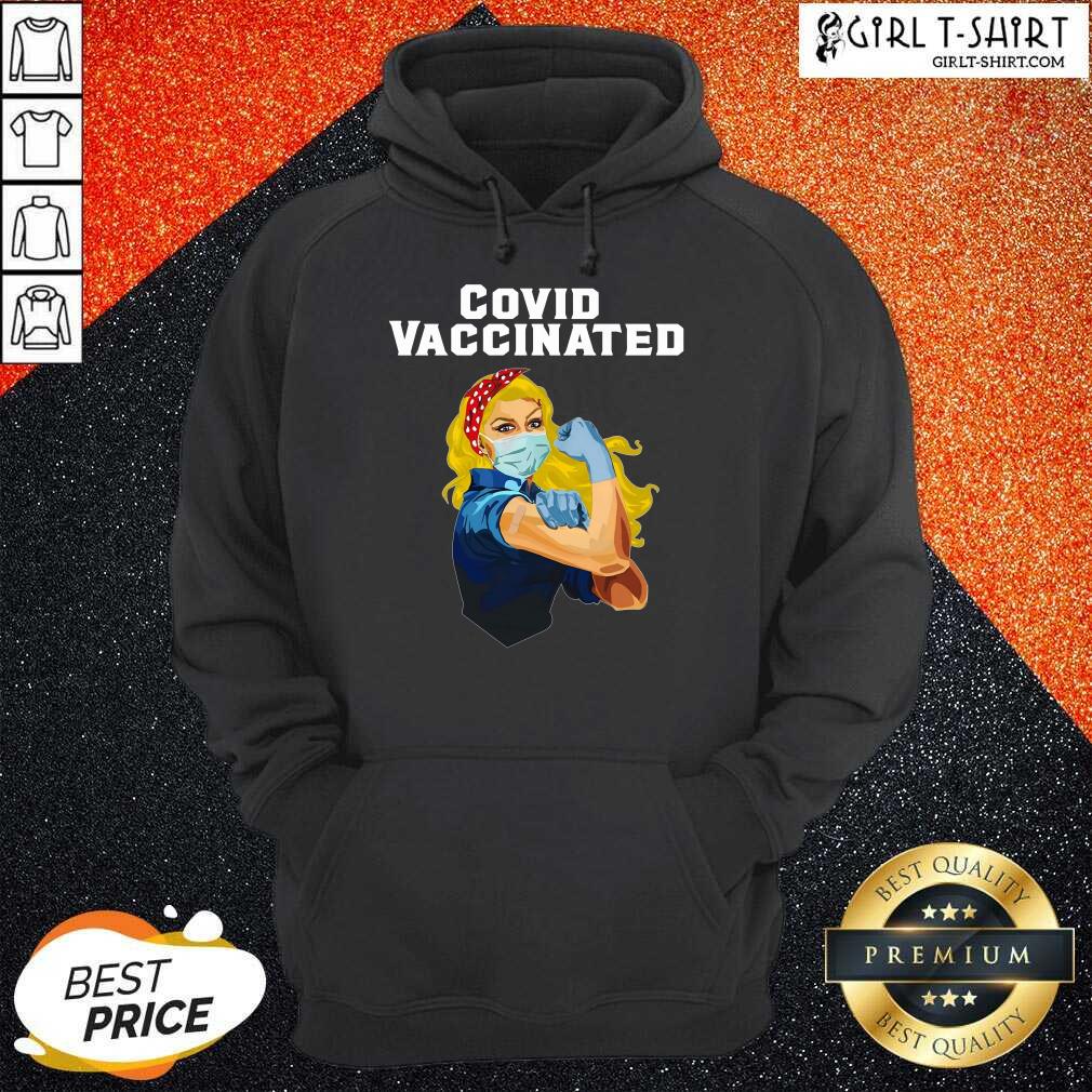 Good Covid Vaccinated Nurse Plus Strong Girl Shirt