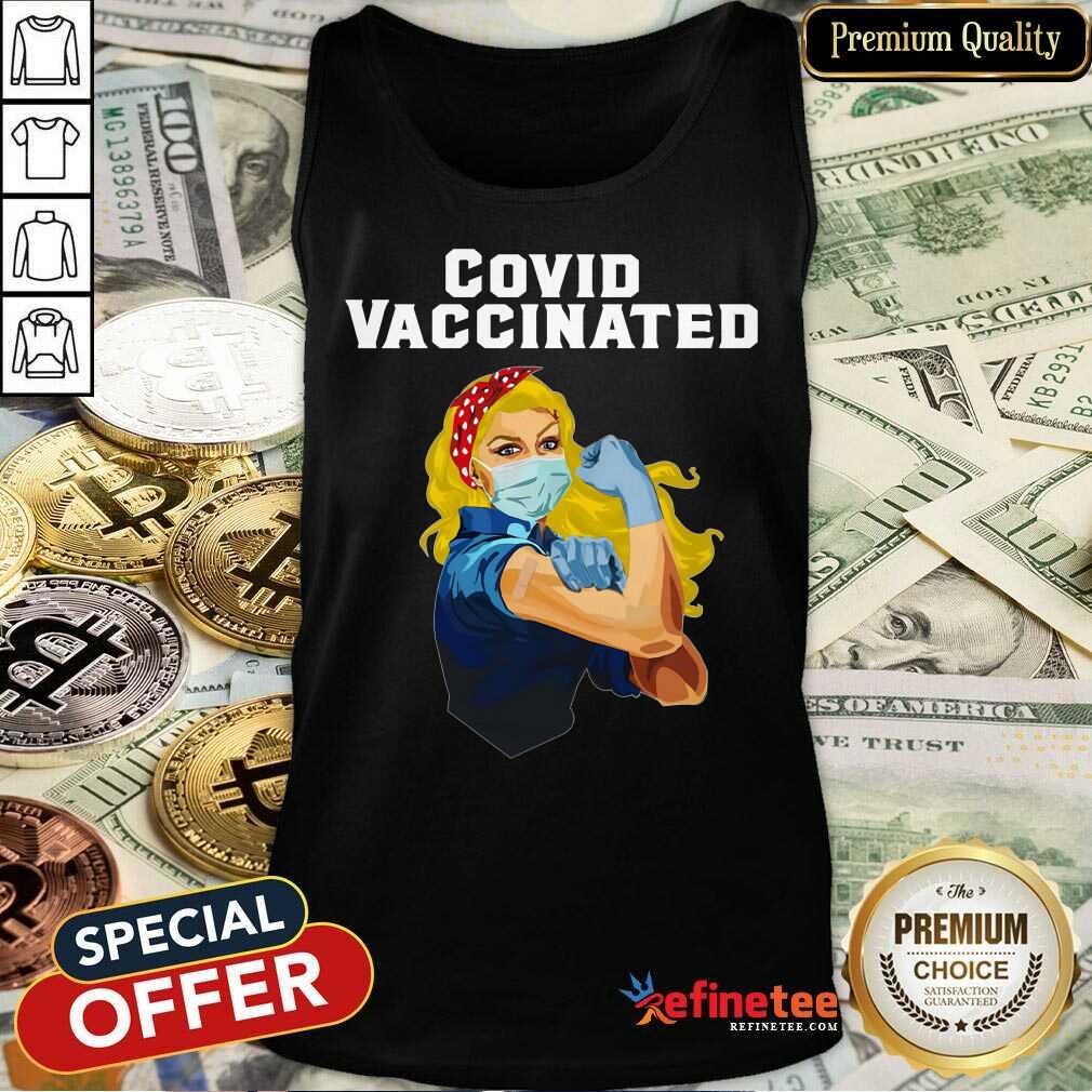Good Covid Vaccinated Nurse Plus Strong Girl Shirt