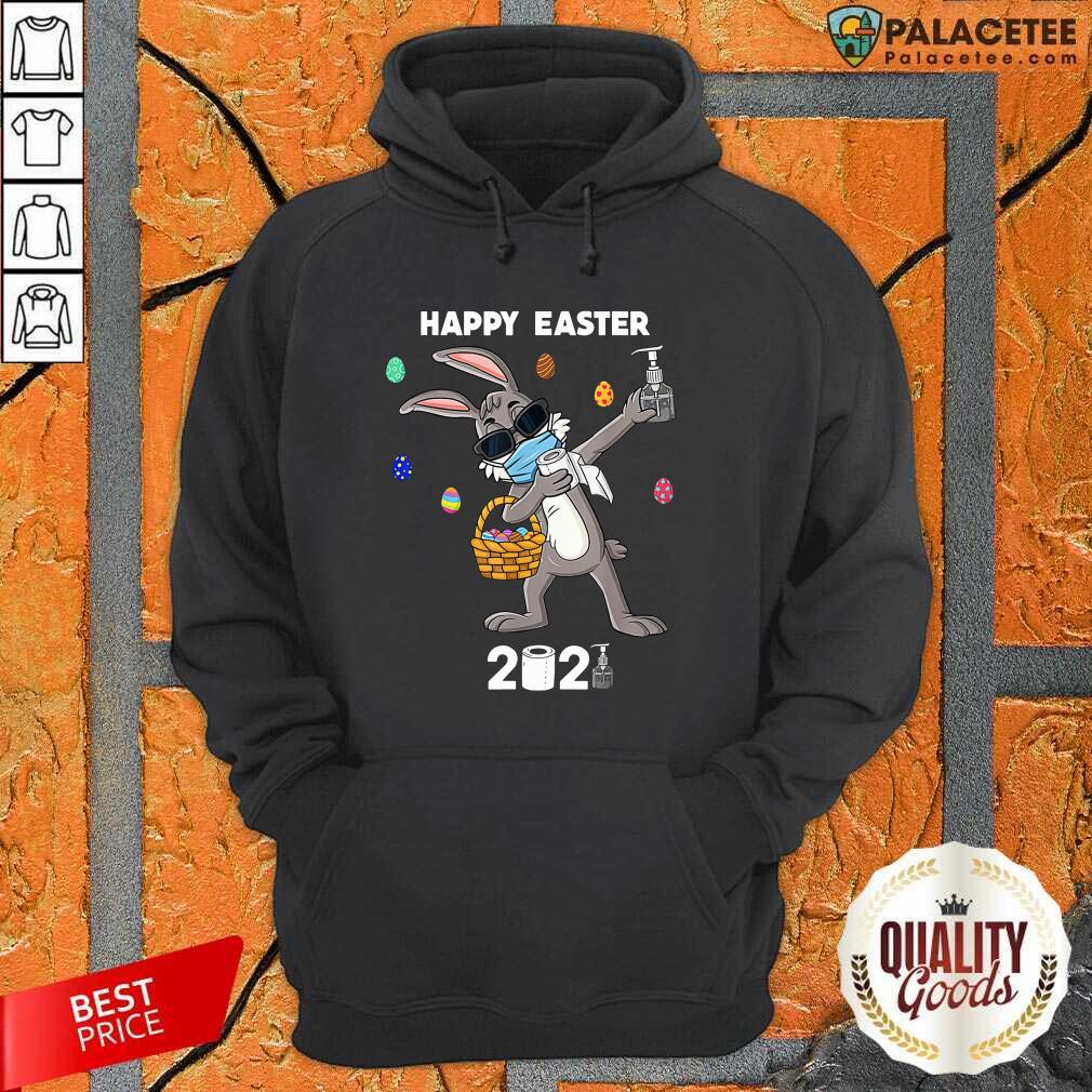 Good Dabbing Rabbit Face Mask Happy Easter 2021 Shirt