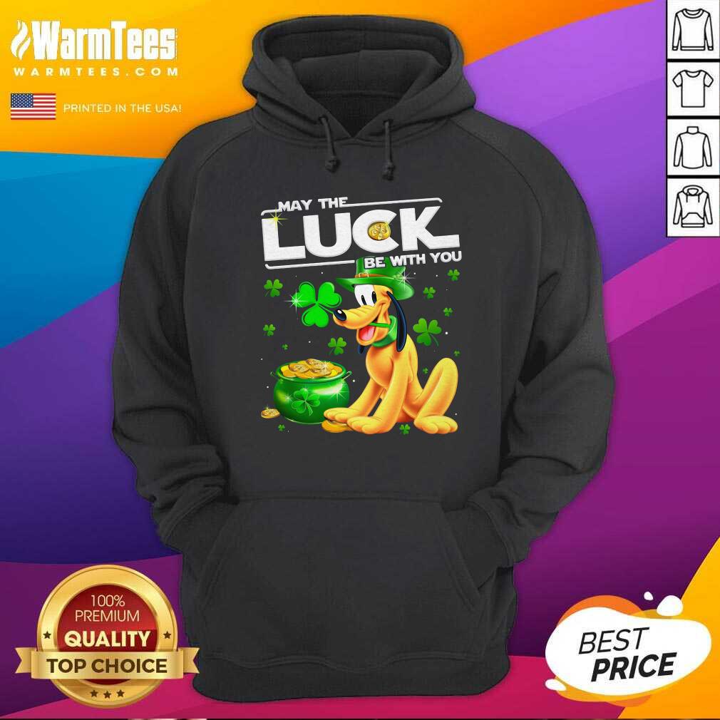 Good Dog Pluto May The Luck Be With You St Patrick's Day Shirt