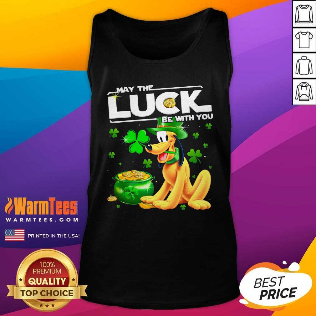 Good Dog Pluto May The Luck Be With You St Patrick's Day Shirt