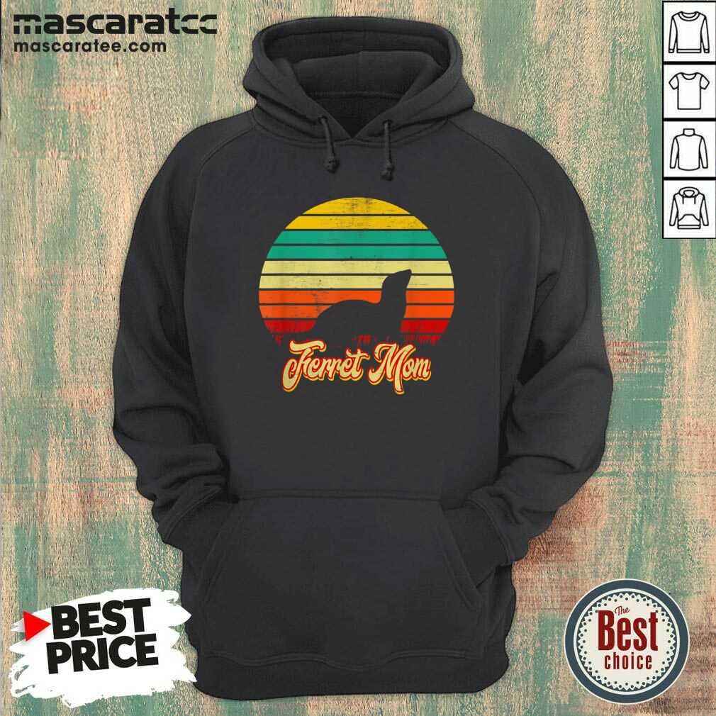 Good Ferret Mom Retro Vintage Style Ferret Parent Shirt