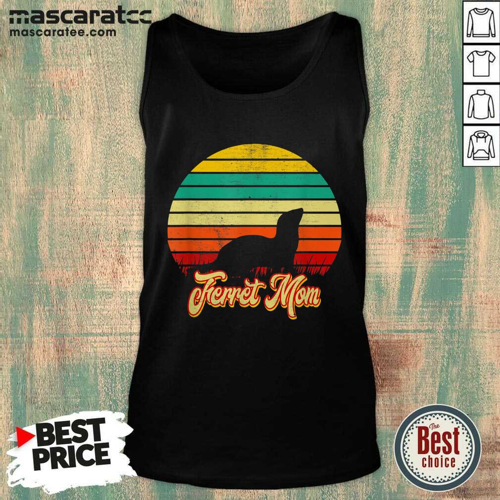 Good Ferret Mom Retro Vintage Style Ferret Parent Shirt