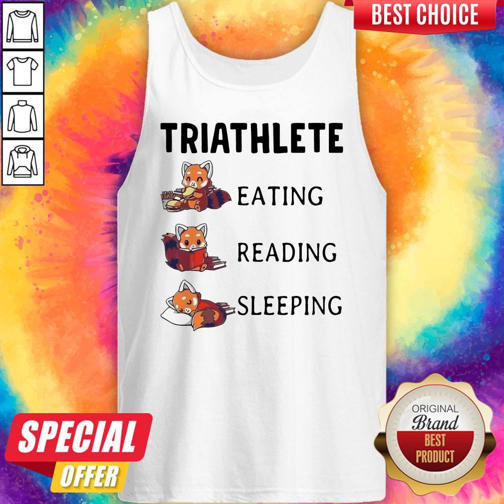 Good Fox Triathlete Eating Reading Sleeping Shirt