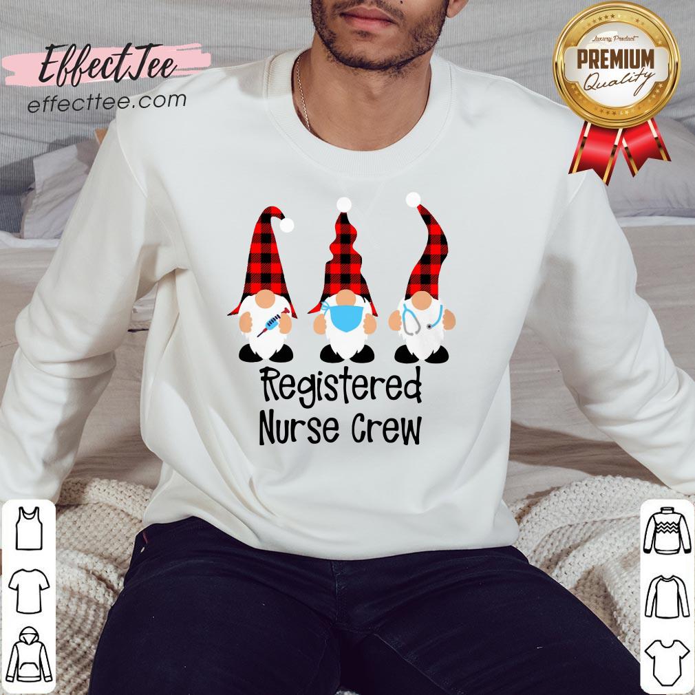 Good Gnome Nurse Registered Nurse Crew Merry Christmas Sweatshirt