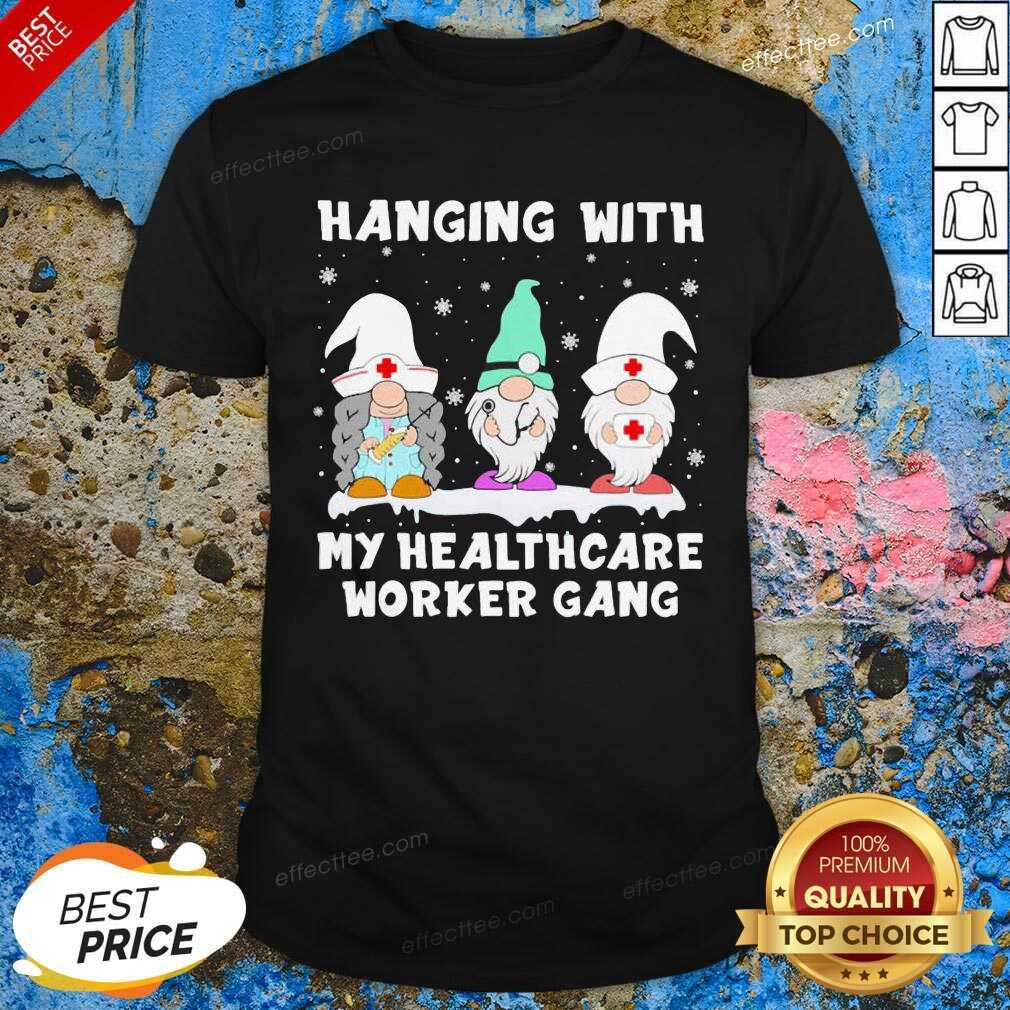 Good Gnomies Nurse Hanging With My Healthcare Worker Gang Christmas Shirt