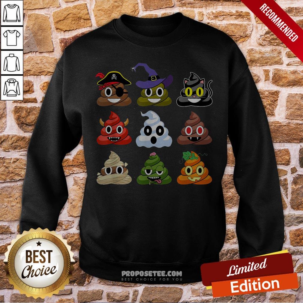Good Halloween Poop Emojis Shirt