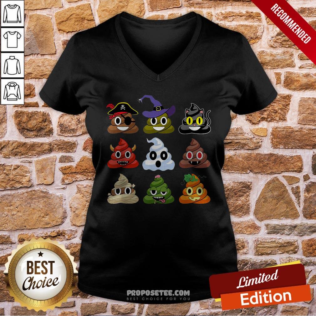 Good Halloween Poop Emojis Shirt