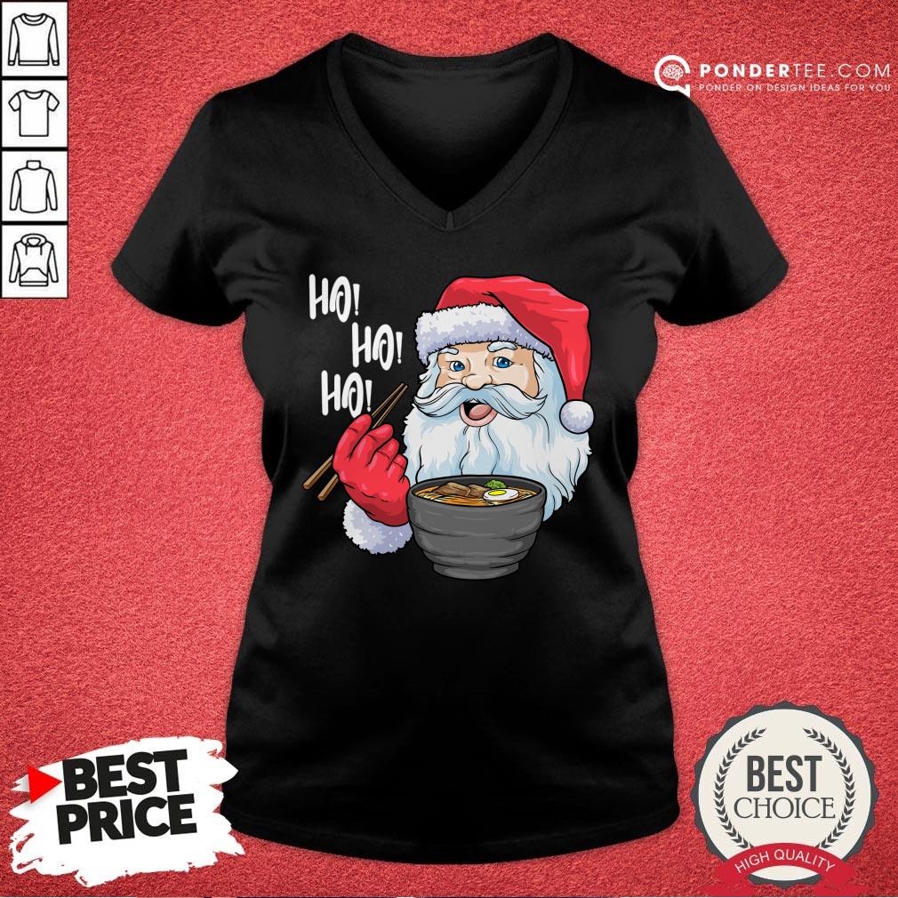 Good Ho Ho Ho Santa Eating Ramen Noodles Shirt