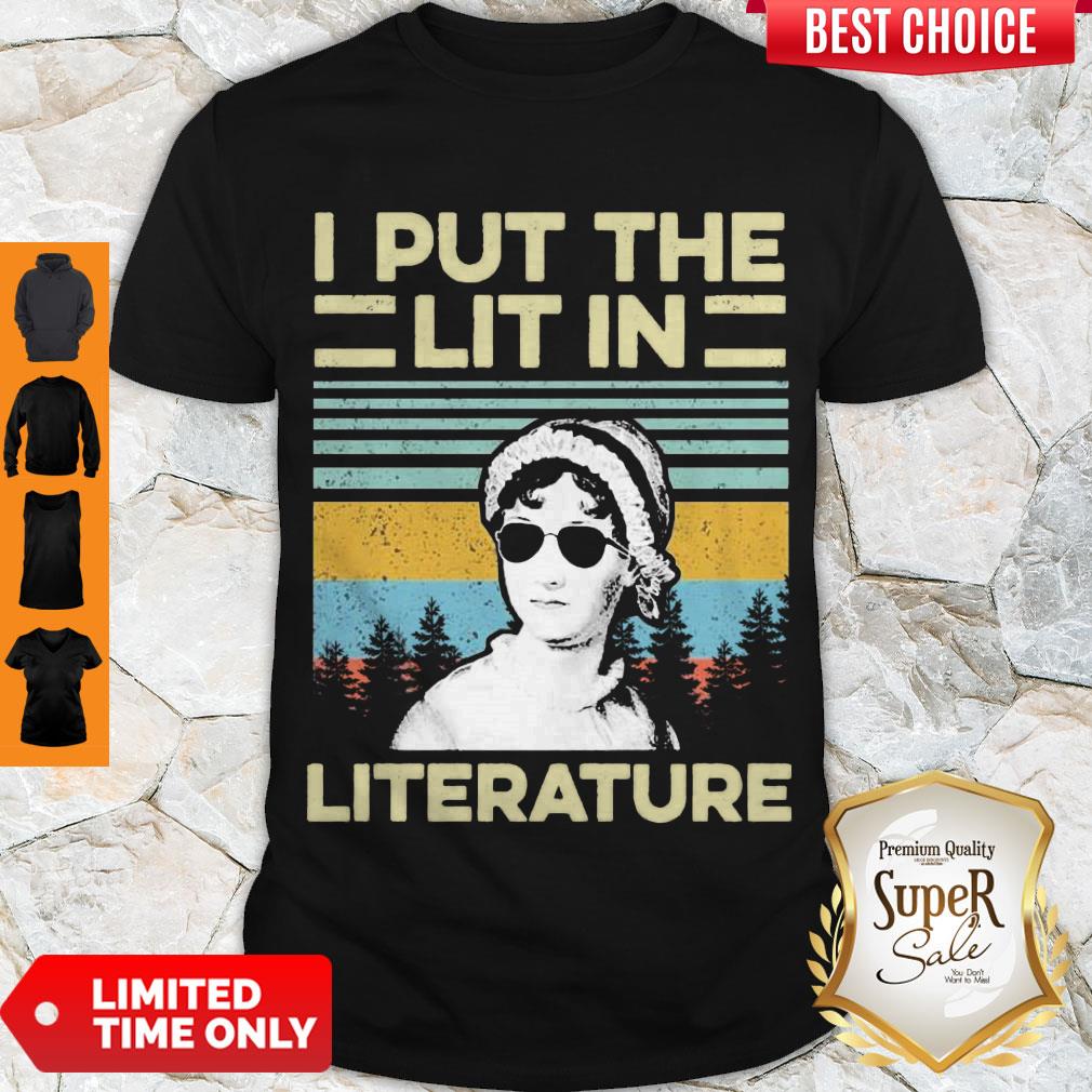 Good Jane Austen I Put The Lit In Literature Vintage Shirt