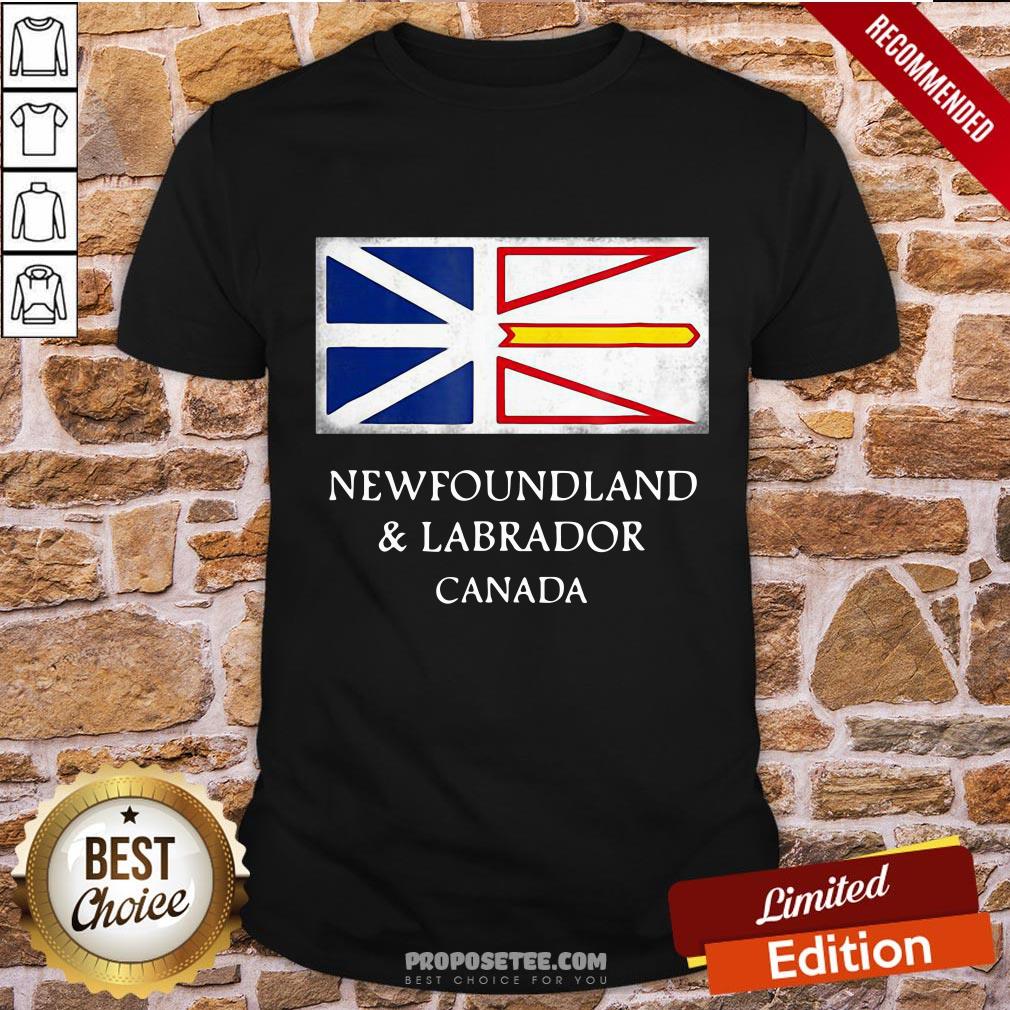 Good Newfoundland And Labrador Canada Flag Shirt