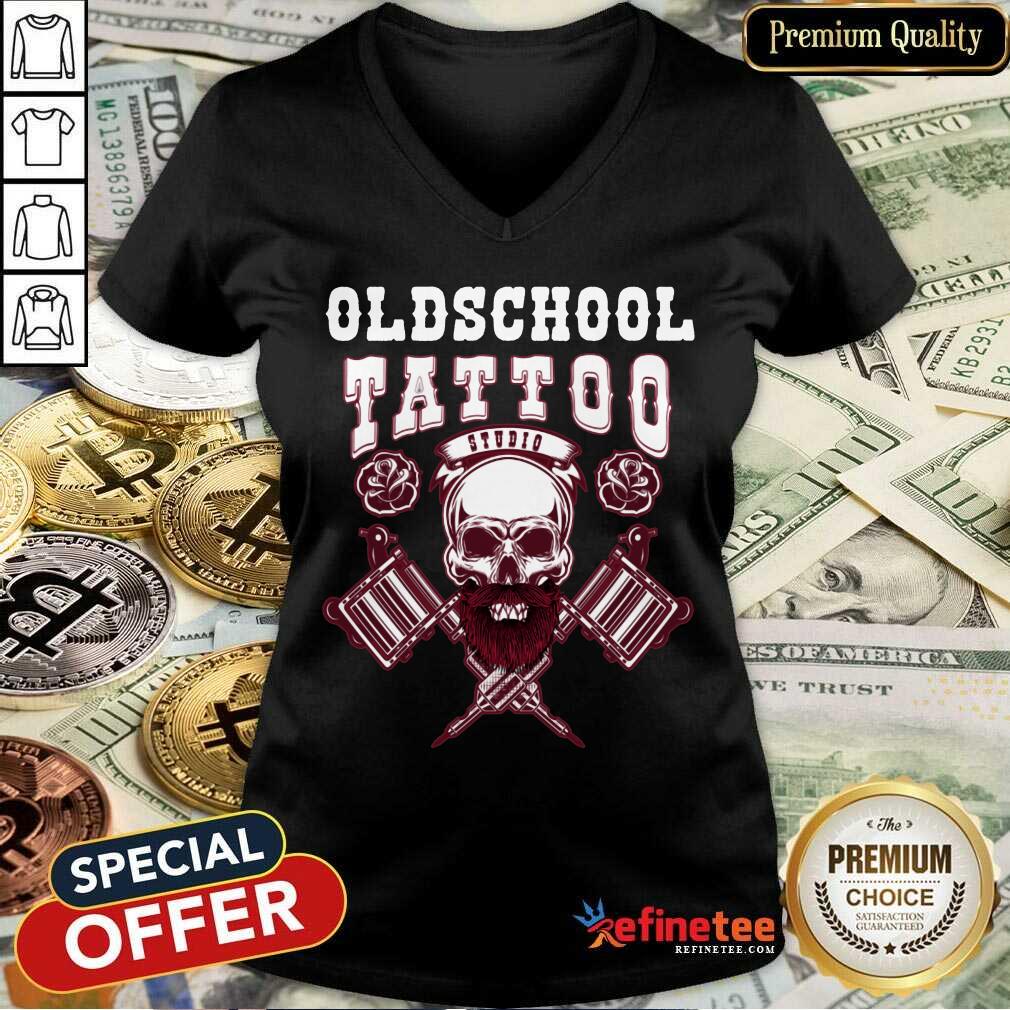 Good Old School Tattoo Studio Skull Shirt