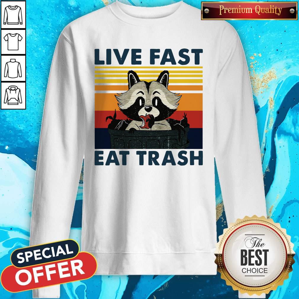 Good Raccoon Live Fast Eat Trash Vintage Shirt