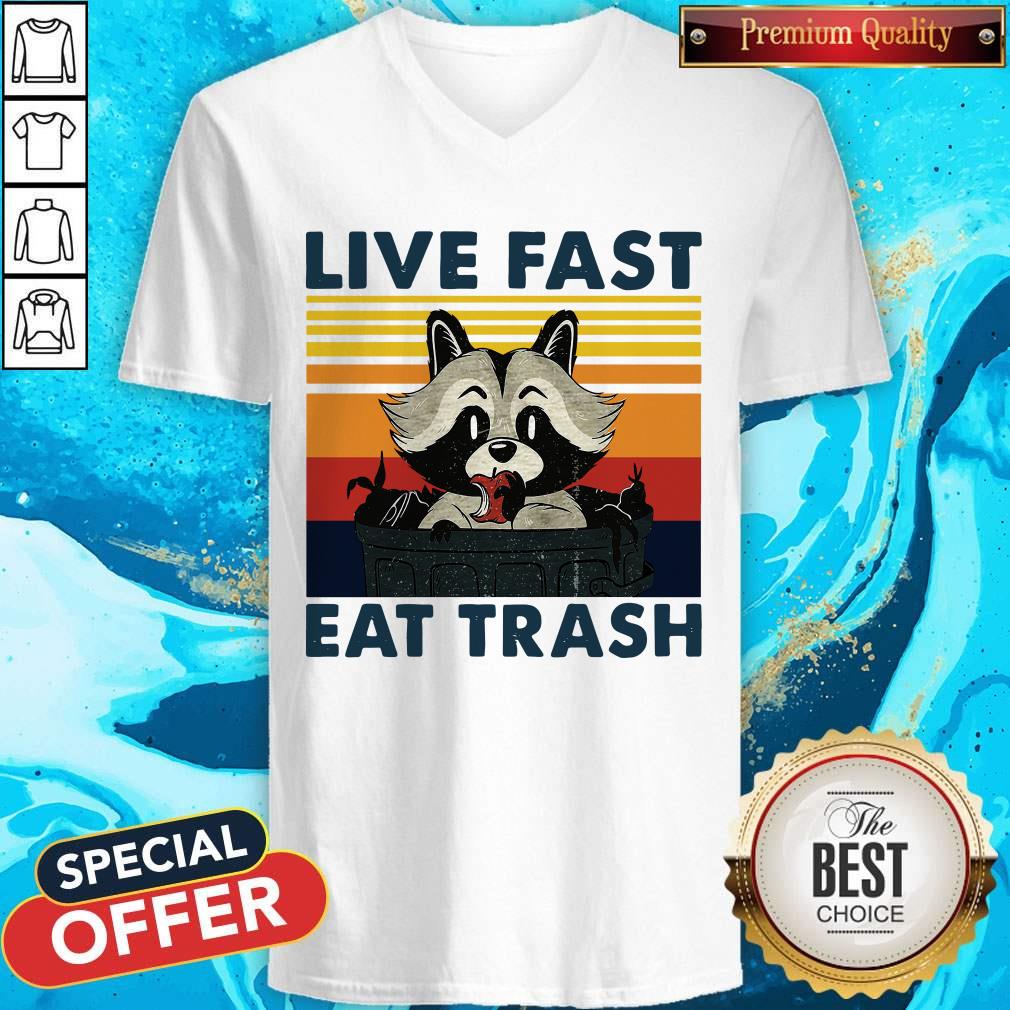 Good Raccoon Live Fast Eat Trash Vintage Shirt