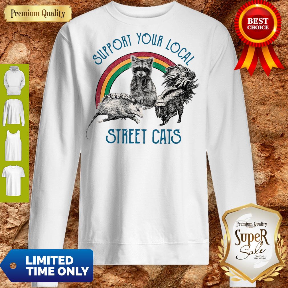 Good Raccoon Support Your Local Street Cats Shirt