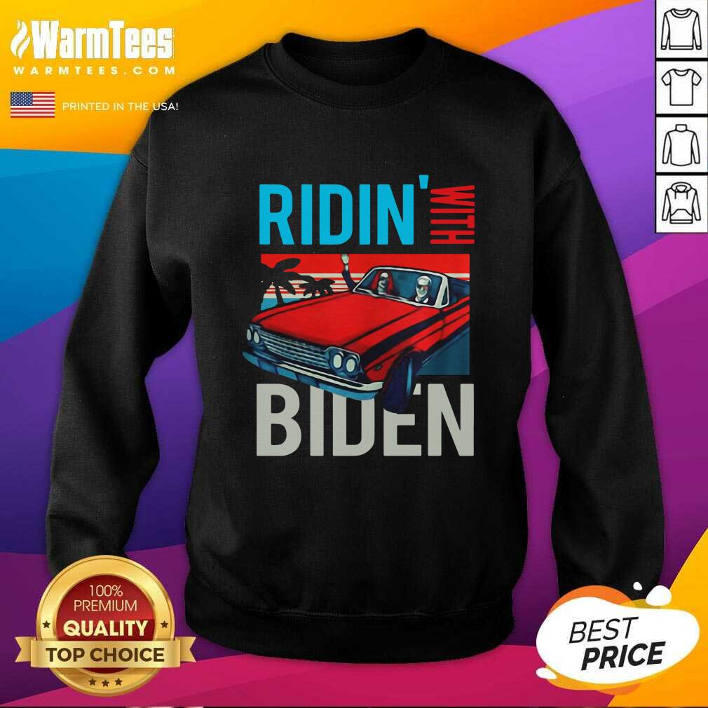 Good Riding With Biden Kamala Harris Joe Biden Vintage Retro Car Shirt