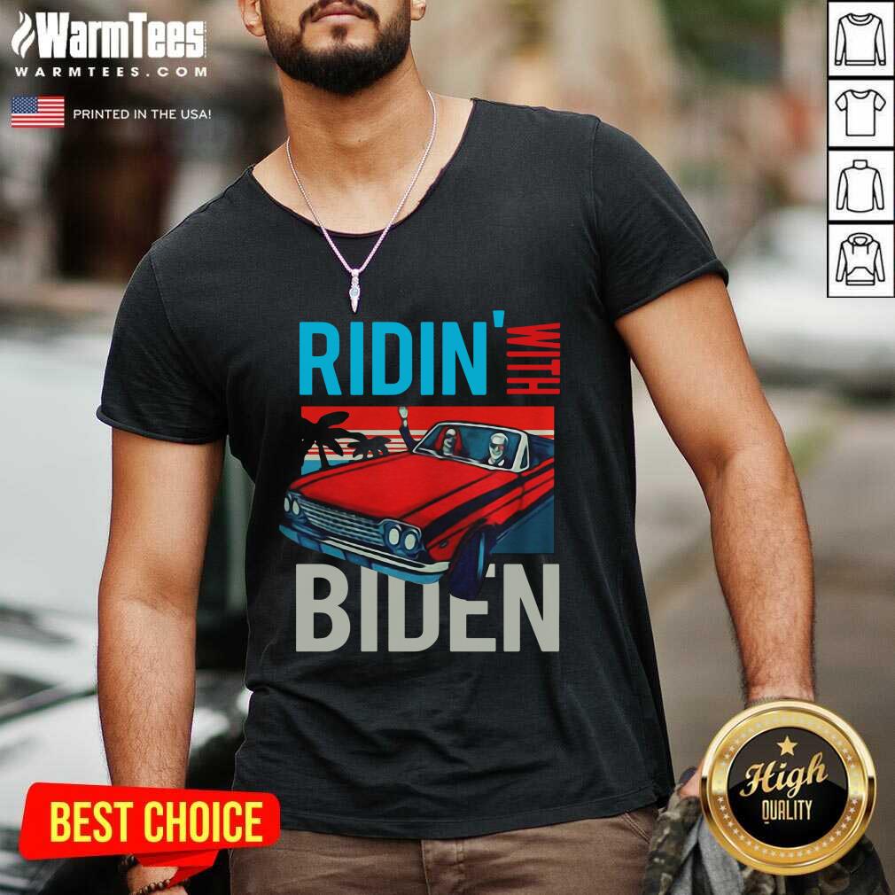 Good Riding With Biden Kamala Harris Joe Biden Vintage Retro Car Shirt
