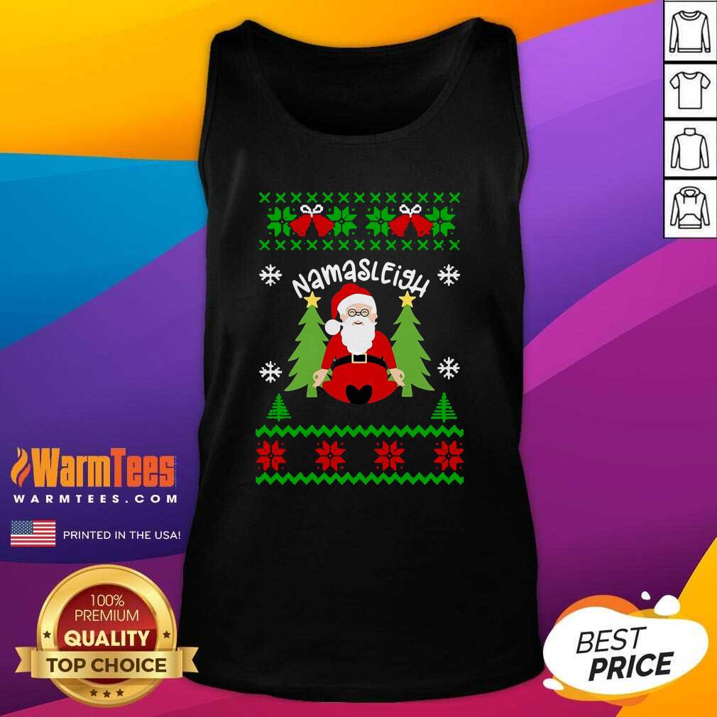 Good Santa Yoga Namasleigh Ugly Christmas Shirt